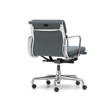 Soft Pad Work Chair EA 217 by Vitra - Chromed Aluminium / Laser RE Ice Blue Moor Brown