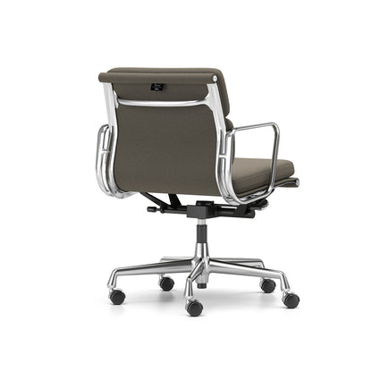 Soft Pad Work Chair EA 217 by Vitra - Chromed Aluminium / Laser RE Warm Grey Moor Brown