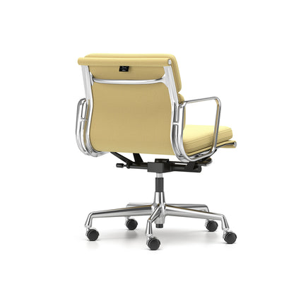 Soft Pad Work Chair EA 217 by Vitra - Chromed Aluminium / Laser RE Cream Mustard