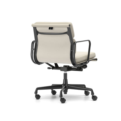 Soft Pad Work Chair EA 217 by Vitra - Black Aluminium / Clay Premium F Leather
