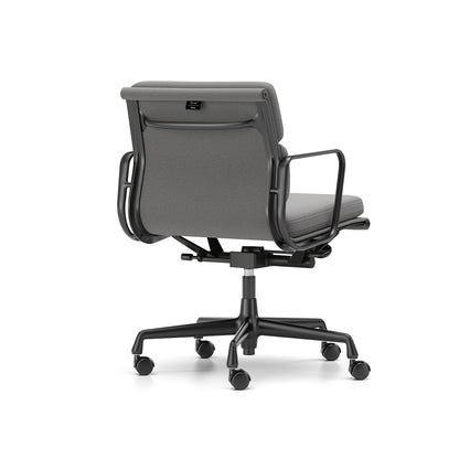 Soft Pad Work Chair EA 217 by Vitra - Black Aluminium / Track Mid Grey Iron Grey