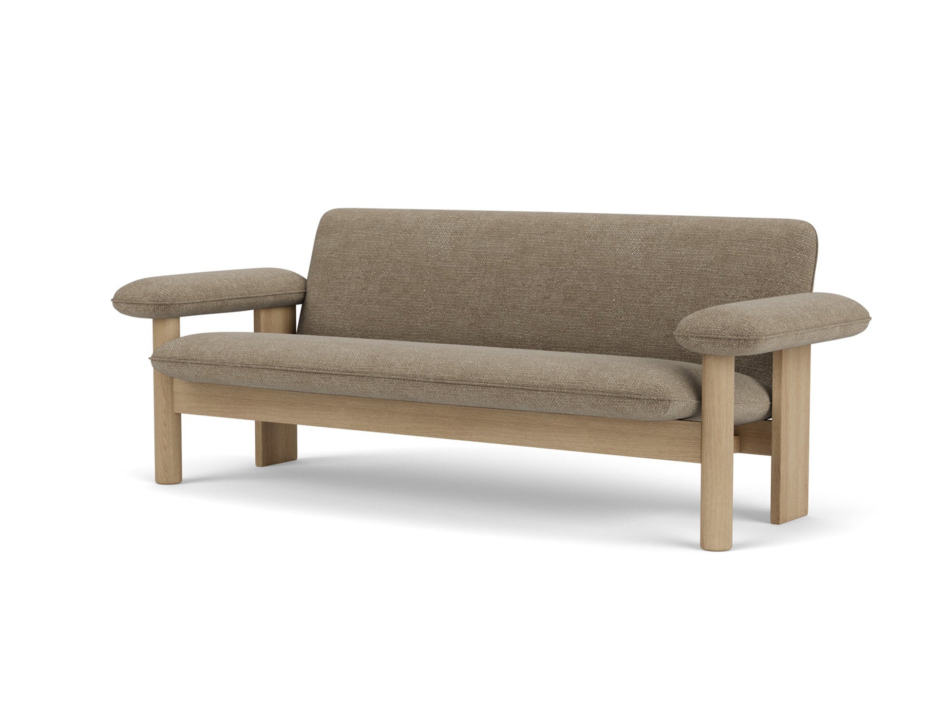 Brasilia 2-Seater Sofa by Audo Copenhagen - Oak Base / Barnum Boucle 04