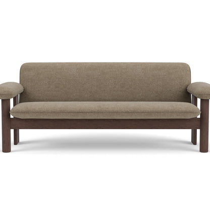 Brasilia 2-Seater Sofa by Audo Copenhagen - Dark Stained Oak Base / Barnum Boucle 04