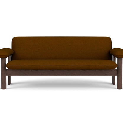 Brasilia 2-Seater Sofa by Audo Copenhagen - Dark Stained Oak Base / Baru 450