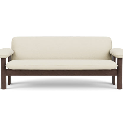 Brasilia 2-Seater Sofa by Audo Copenhagen - Dark Stained Oak Base / Baru 200