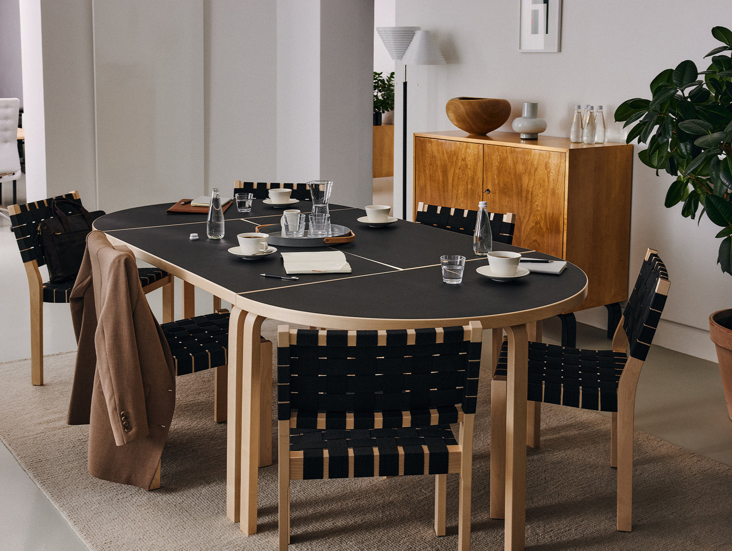 Aalto Table Half-Round by Artek