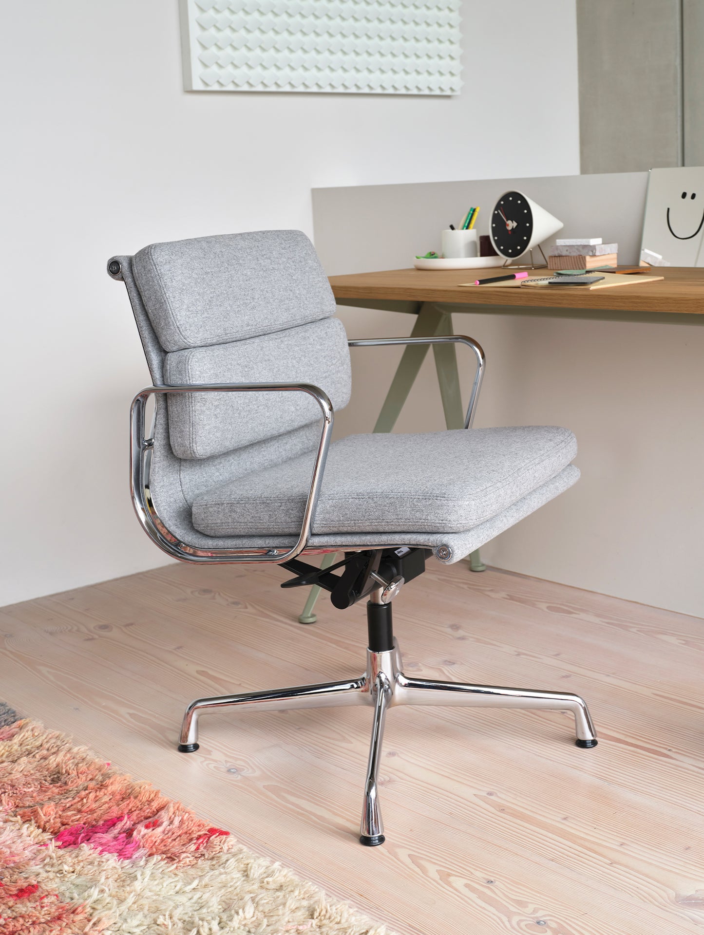 Soft Pad Office Chair EA 231 by Vitra - Cosy 2 Pebble Grey (F80)