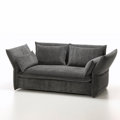 Mariposa 2-Seater Sofa by Vitra - Iroko 2 08 Dark Grey (F80)