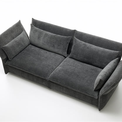Mariposa 3-Seater Sofa by Vitra - Iroko 2 08 Dark Grey (F80)