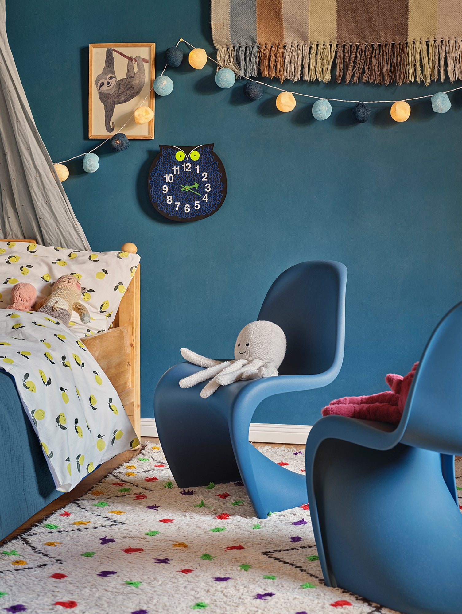 Sea Blue Panton Junior by Vitra