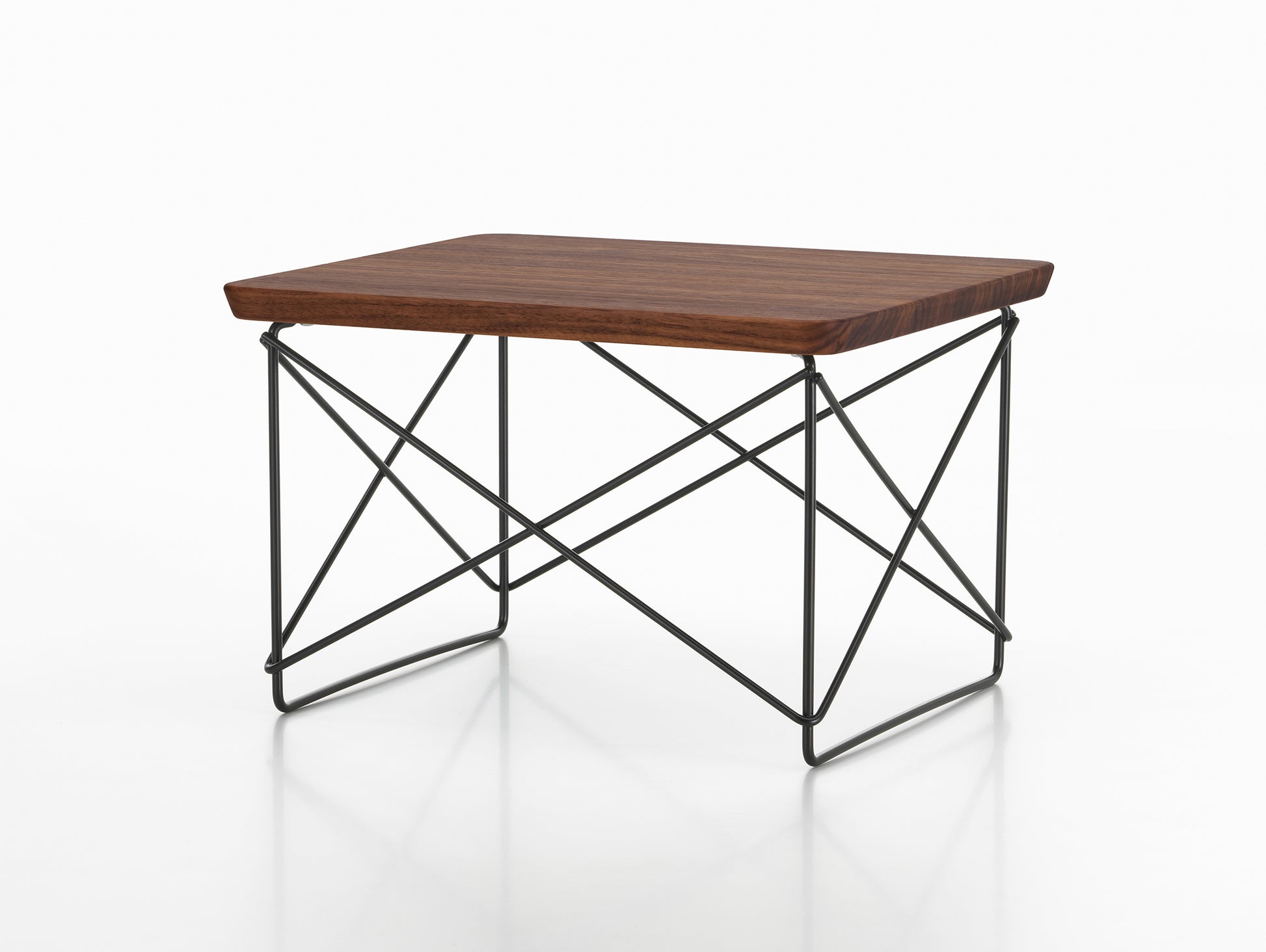 Eames Occasional Table LTR by Vitra - Oiled Walnut / Basic Dark Steel Base