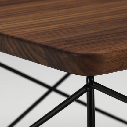 Eames Occasional Table LTR by Vitra - Oiled Walnut / Basic Dark Steel Base