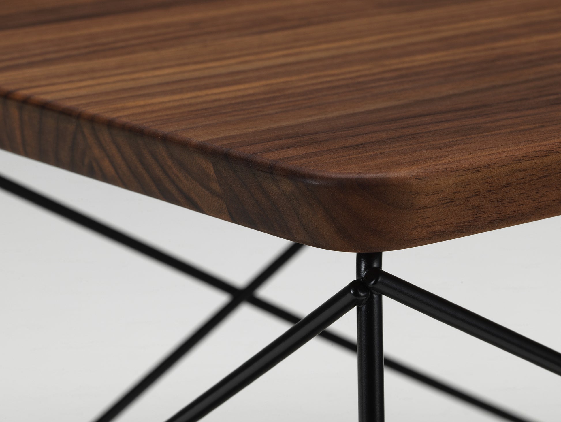Eames Occasional Table LTR by Vitra - Oiled Walnut / Basic Dark Steel Base