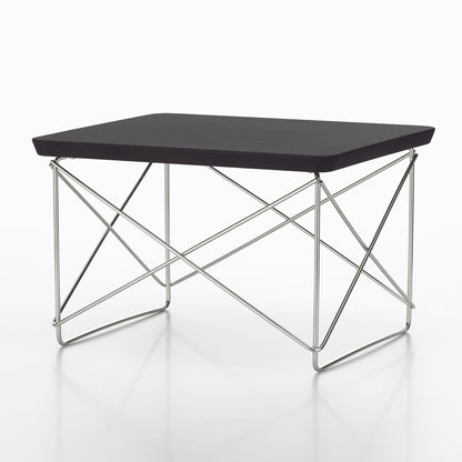 Eames Occasional Table LTR by Vitra - Dark Oak / Stainless Steel Base