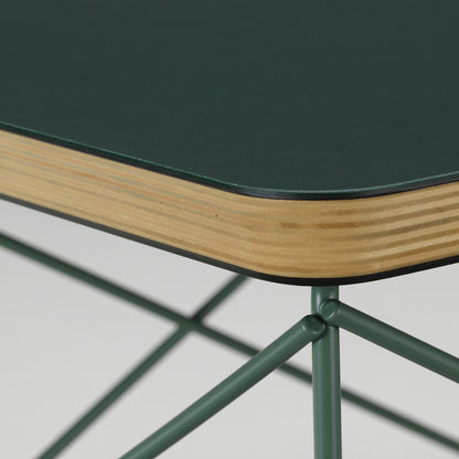 Eames Occasional Table LTR by Vitra - Jade Linoleum / Eames Sea Foam Green Base