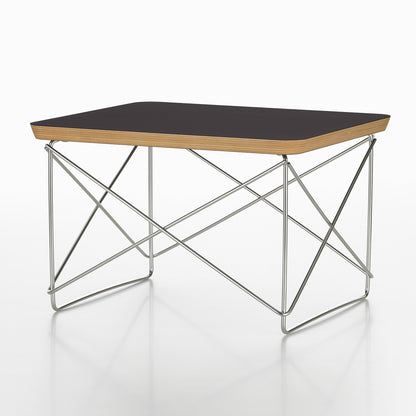 Eames Occasional Table LTR by Vitra - Black HPL / Stainless Steel Base