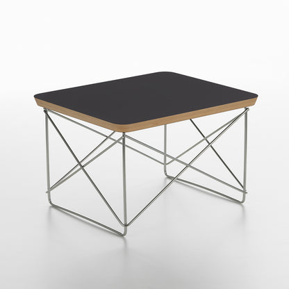 Eames Occasional Table LTR by Vitra - Black HPL / Stainless Steel Base