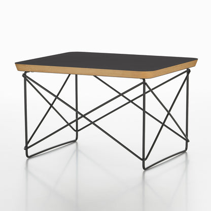 Eames Occasional Table LTR by Vitra - Black HPL / Basic Dark Steel Base