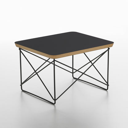 Eames Occasional Table LTR by Vitra - Black HPL / Basic Dark Steel Base