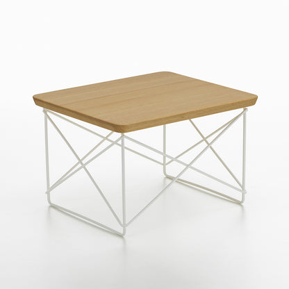 Eames Occasional Table LTR by Vitra - Oiled Chestnut / White Steel Base
