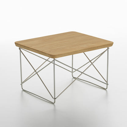 Eames Occasional Table LTR by Vitra - Oiled Chestnut / Stainless Steel Base