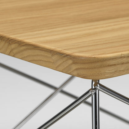 Eames Occasional Table LTR by Vitra - Oiled Chestnut / Stainless Steel Base