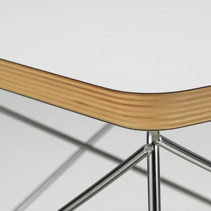 Eames Occasional Table LTR by Vitra - White HPL / Stainless Steel Base
