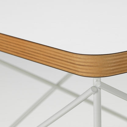 Eames Occasional Table LTR by Vitra - White HPL / White Steel Base