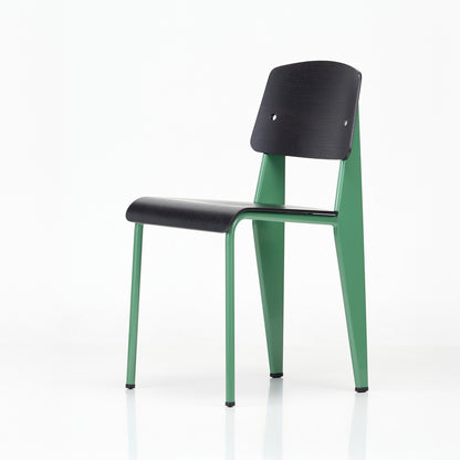 Standard Chair by Vitra - 18 Prouve Blé Vert / 04 Dark Oak