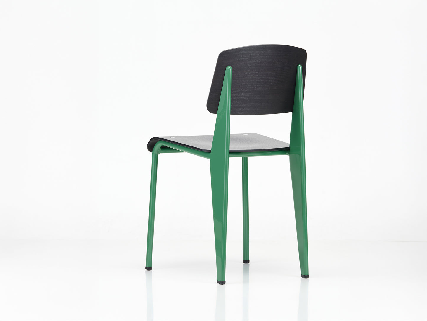Standard Chair by Vitra - 18 Prouve Blé Vert / 04 Dark Oak
