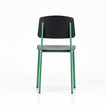Standard Chair by Vitra - 18 Prouve Blé Vert / 04 Dark Oak