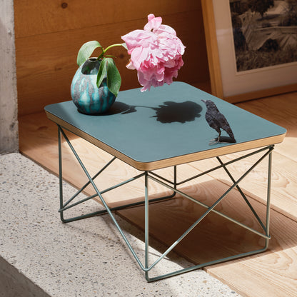 Eames Occasional Table LTR by Vitra - Jade Linoleum / Eames Sea Foam Green Base