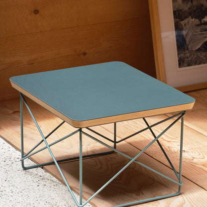 Eames Occasional Table LTR by Vitra - Jade Linoleum / Eames Sea Foam Green Base
