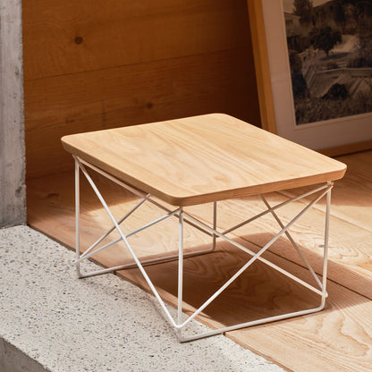 Eames Occasional Table LTR by Vitra - Oiled Chestnut / White Base