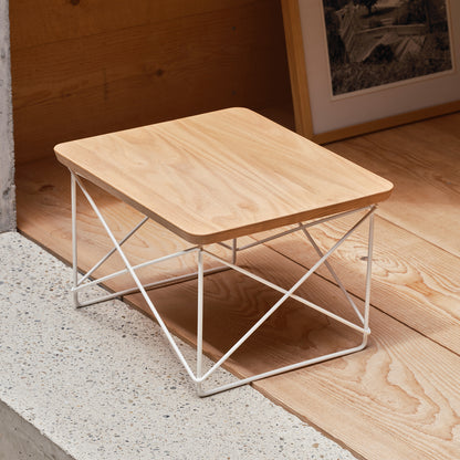 Eames Occasional Table LTR by Vitra - Oiled Chestnut / White Base