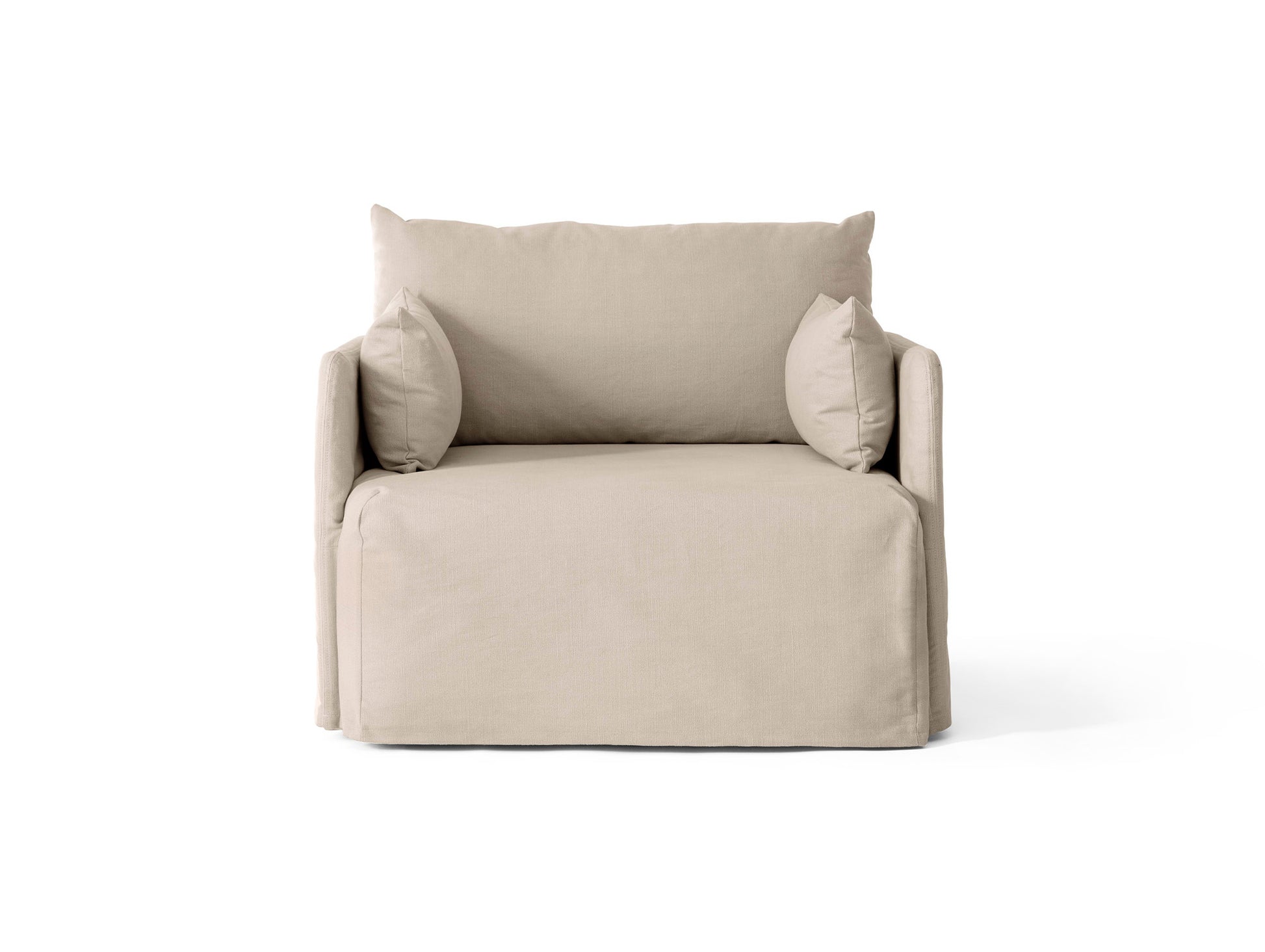 Offset Loose Cover 1-Seater Sofa by Audo Copenhagen / Logan Sand