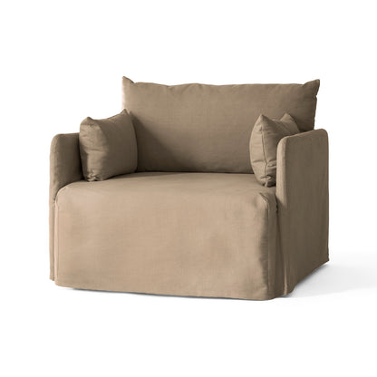 Offset Loose Cover 1-Seater Sofa by Audo Copenhagen / Logan Sand