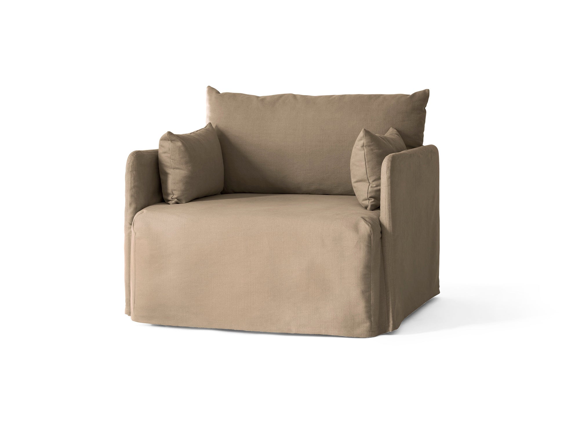 Offset Loose Cover 1-Seater Sofa by Audo Copenhagen / Logan Sand