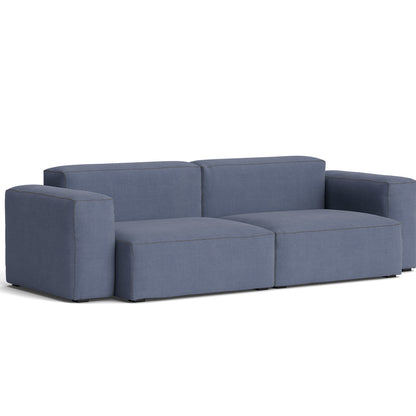Mags Soft 2.5 Seater Sofa (Low Armrest) by HAY - Combination 1 / Linara 198 / Dark Grey Stitching