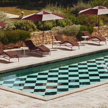 Terrazza Parasol by HAY - Hexagon / Off White and Burgundy