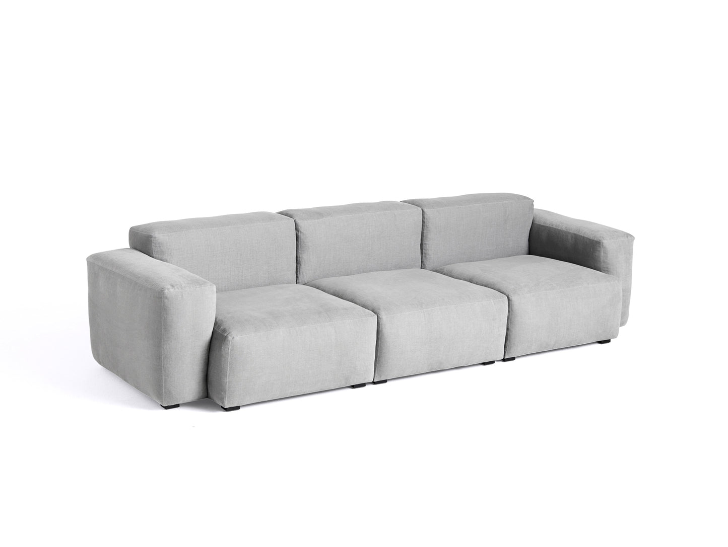 Mags Soft 3 Seater Sofa (Low Armrest) by HAY - Combination 1 / Linara 443