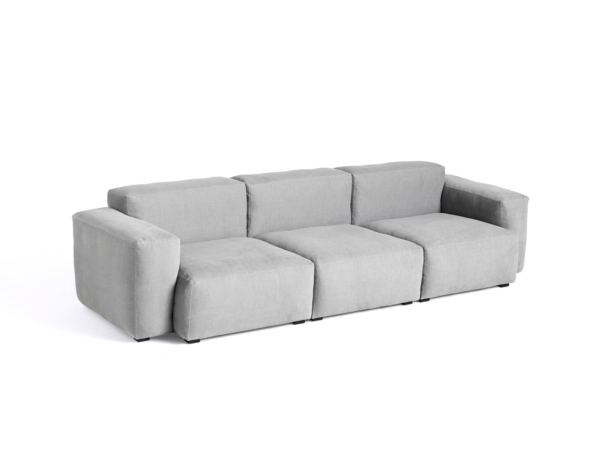 Mags Soft 3 Seater Sofa (Low Armrest) by HAY - Combination 1 / Linara 443