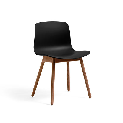 About A Chair AAC 12 by HAY - Black 2.0 Shell / Lacquered Walnut Base