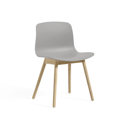 About A Chair AAC 12 by HAY - Concrete Grey 2.0 Shell / Soaped Oak Base