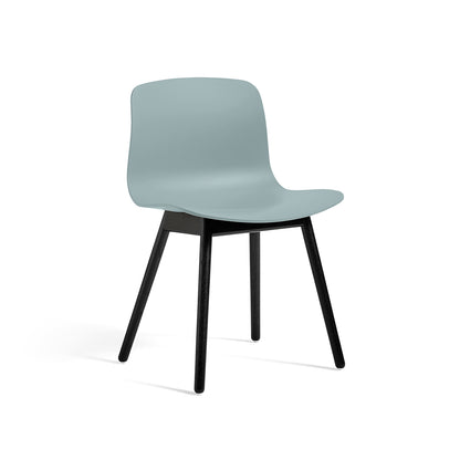 About A Chair AAC 12 by HAY - Dusty Blue 2.0 Shell / Black Lacquered Oak Base