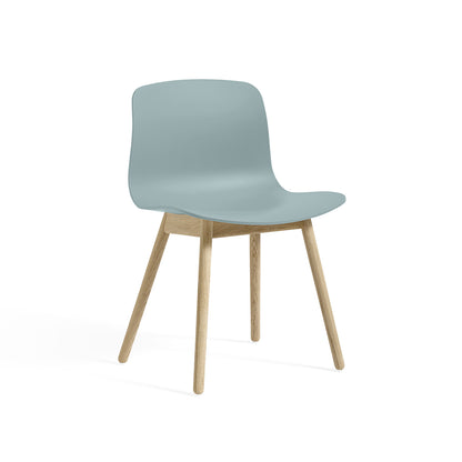 About A Chair AAC 12 by HAY - Dusty Blue 2.0 Shell / Soaped Oak Base