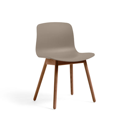 About A Chair AAC 12 by HAY - Khaki 2.0 Shell / Lacquered Walnut Base