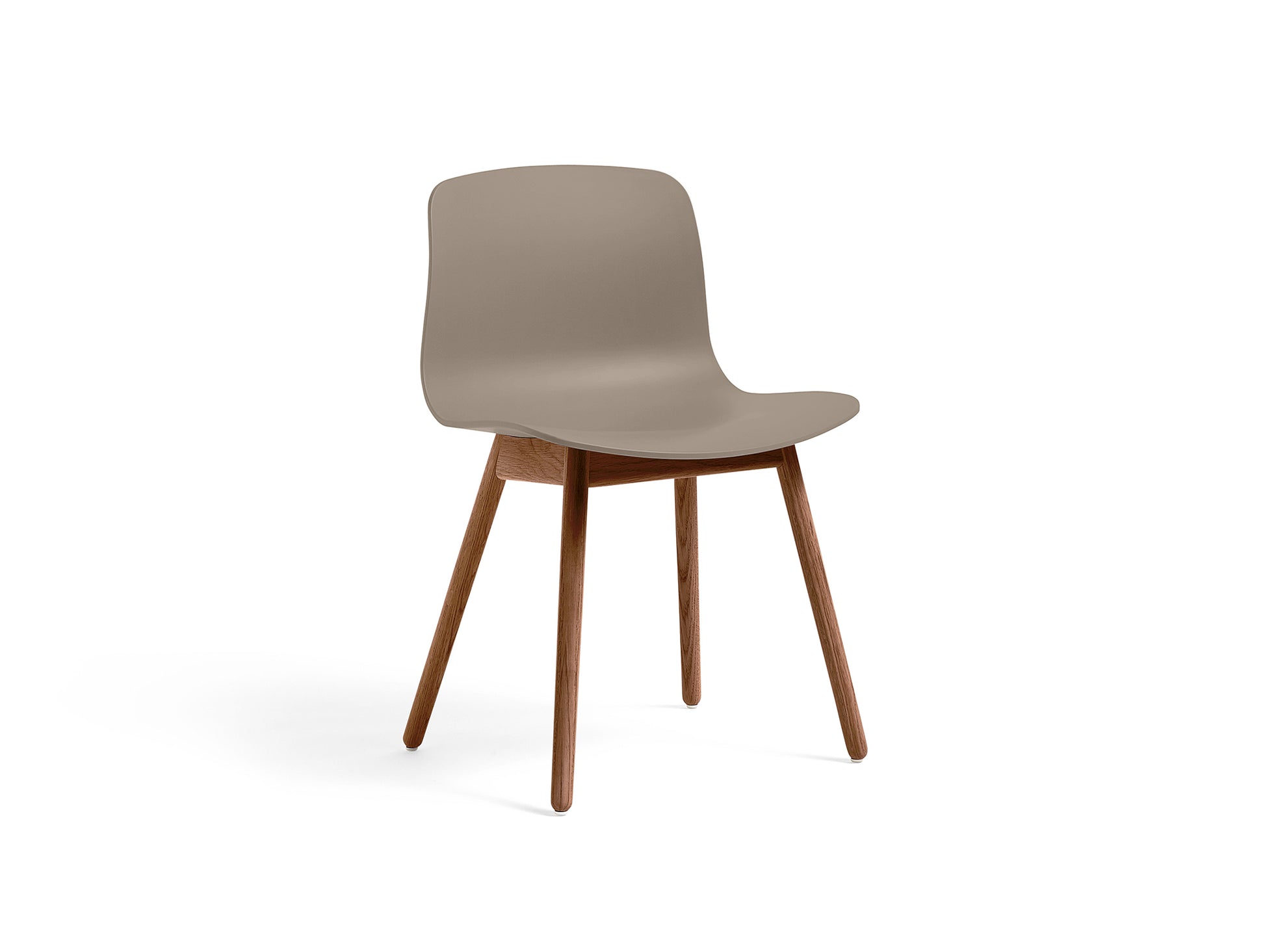 About A Chair AAC 12 by HAY - Khaki 2.0 Shell / Lacquered Walnut Base