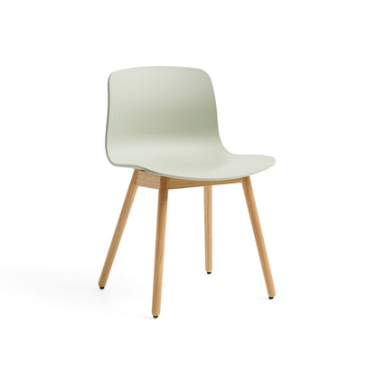 About A Chair AAC 12 by HAY - Pastel Green 2.0 Shell / Lacquered Oak Base