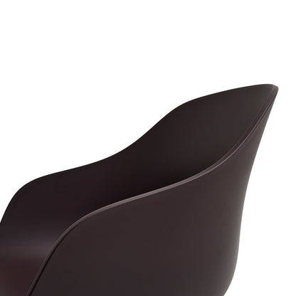 About A Chair AAC 222 - New Colours by HAY / Raisin Shell / Lacquered Oak Base